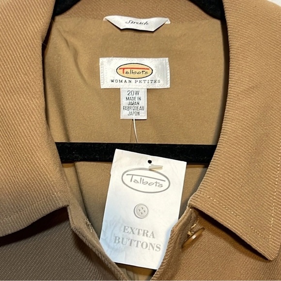 Talbots Vintage Wool Business Blazer Jacket Minimalist 20W Petite Made In Japan - Picture 6 of 11